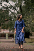 Mohini Blue Cotton Kurthi
