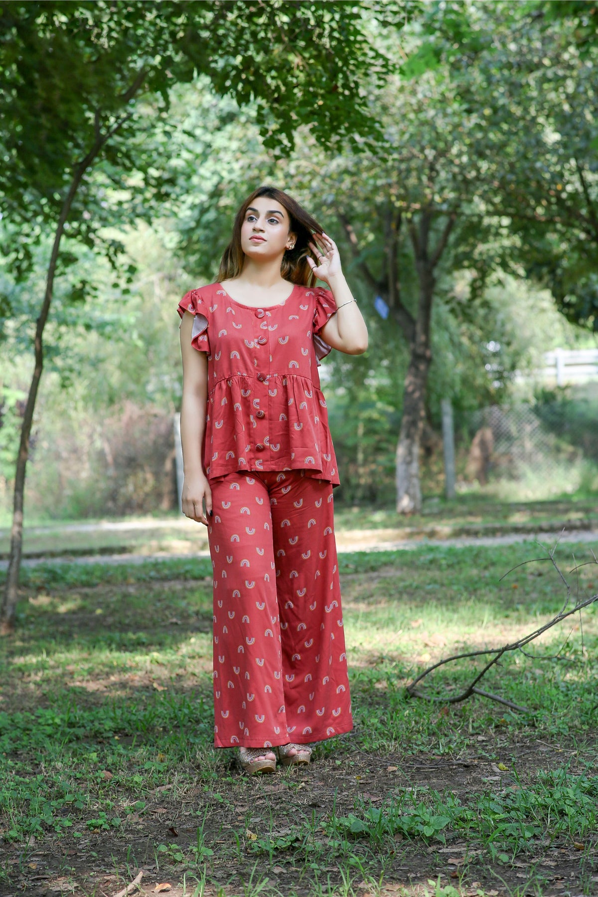 Rohini Red Co-ord set